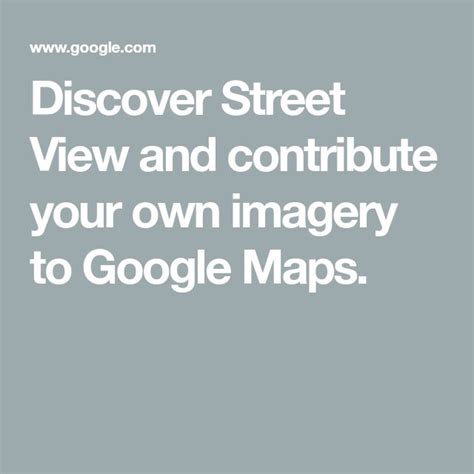 Explore Street View and add your own 360 images to Google Maps..